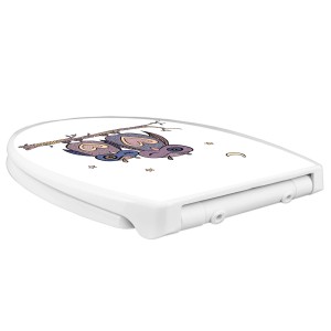 Banjado Familien WC-Sitz mit Eulen Motiv. Klodeckel mit Absenkautomatik und integriertem Kindersitz.