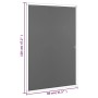 vidaXL Insektenschutz für Fenster Weiß 80x120 cm 153830_8