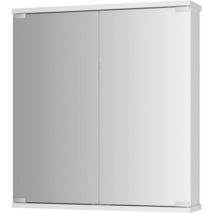 Jokey Spiegelschrank Kandi ECO 60 cm in Weiß mit zwei Spiegeltüren.