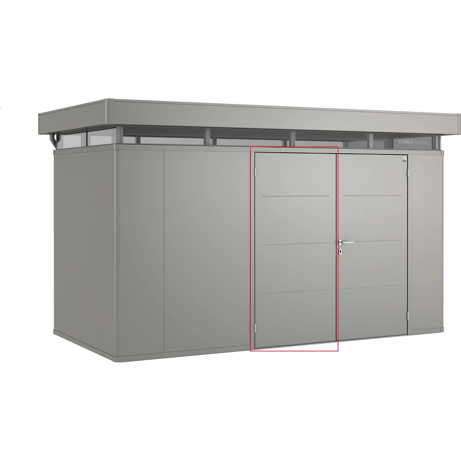 Biohort 2. Türflügel für CasaNova links Quarzgrau-Metallic
