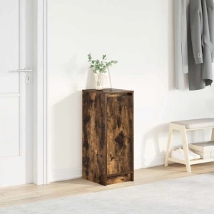 vidaXL Schuhschrank Räuchereiche 29,5x34x76 cm Holzwerkstoff 861863