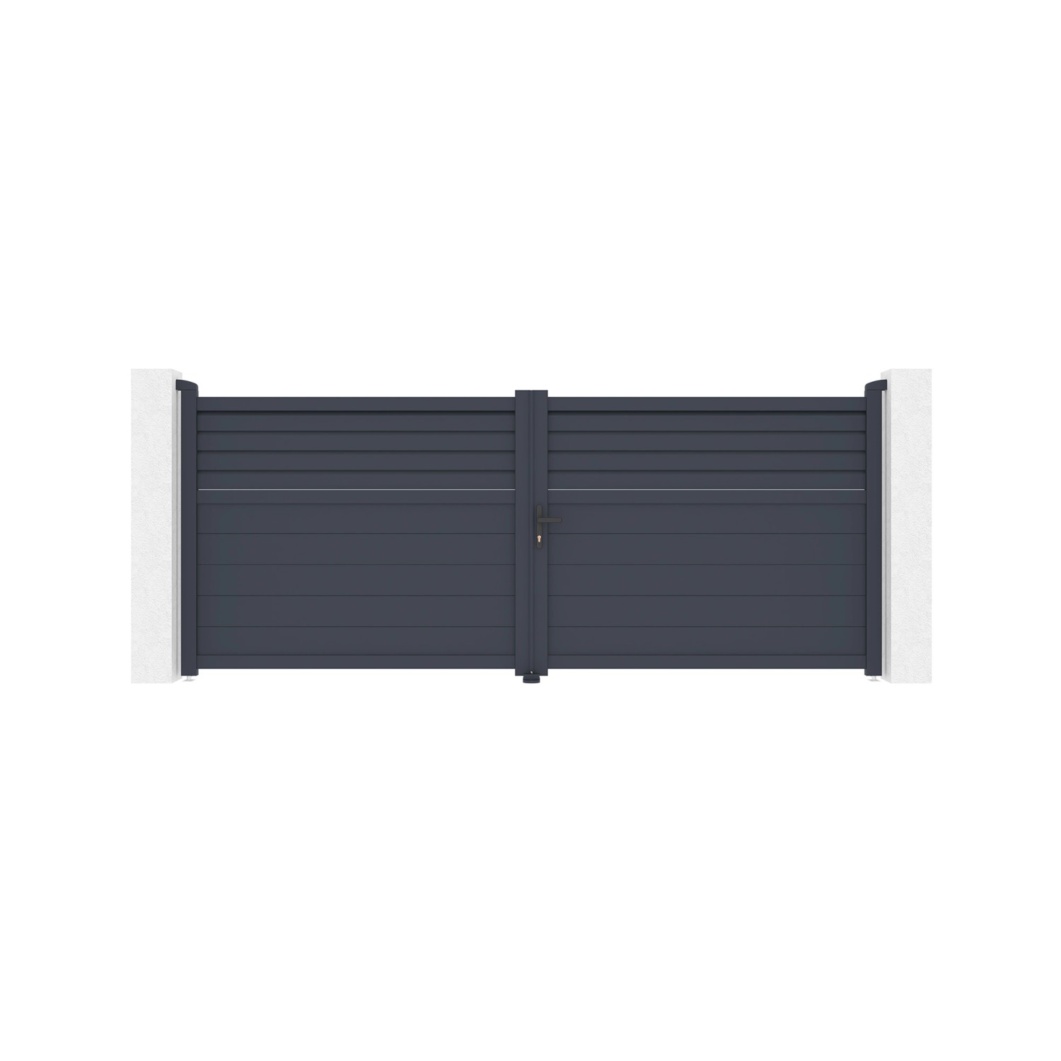 Casanoov Flügeltor 3 5 M Carpatia H 140 Cm Aluminium & 2 Eifel Pfosten 15 X günstig online kaufen