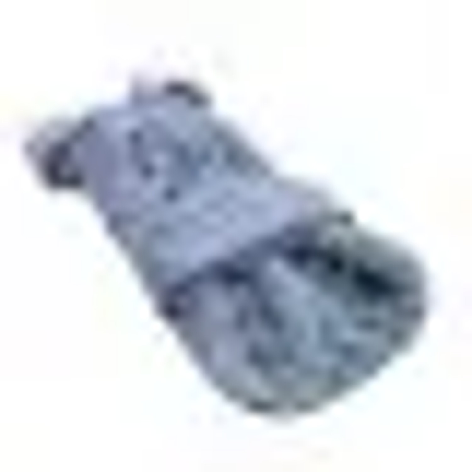 Fashion Dog Hunde-Steppmantel mit Kunstpelz-Futter Azzurro 36 cm