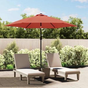 vidaXL Ersatzbezug für Sonnenschirm Terracotta-Rot 300 cm 313801