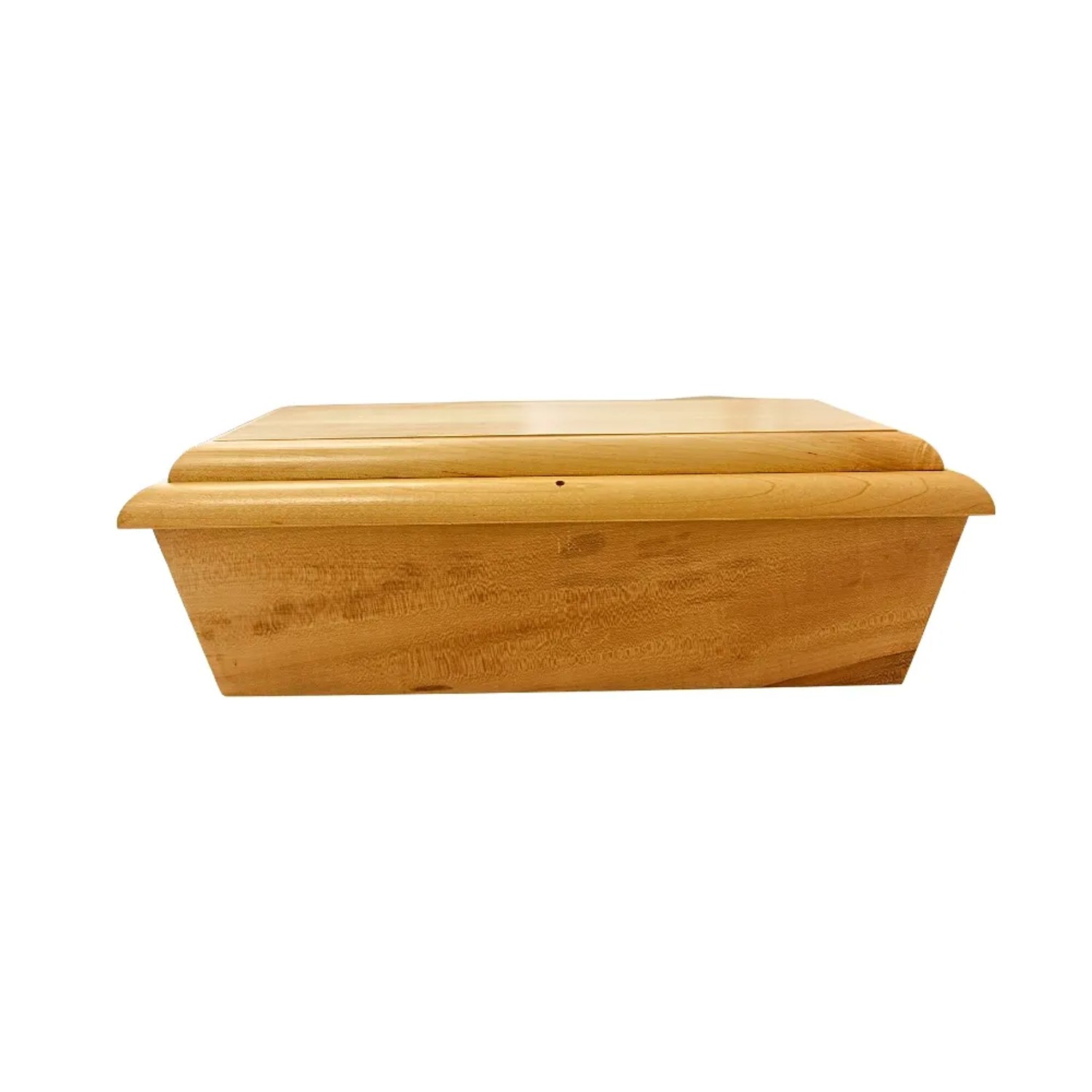 Dekohelden24 Hochwertiger würdevoller Eichenholzsarg für Kleintiere Tiersarg Hundesarg Katzensarg Kanninchensarg in Natur L/B/H 46 x 28 x 16 cm_3