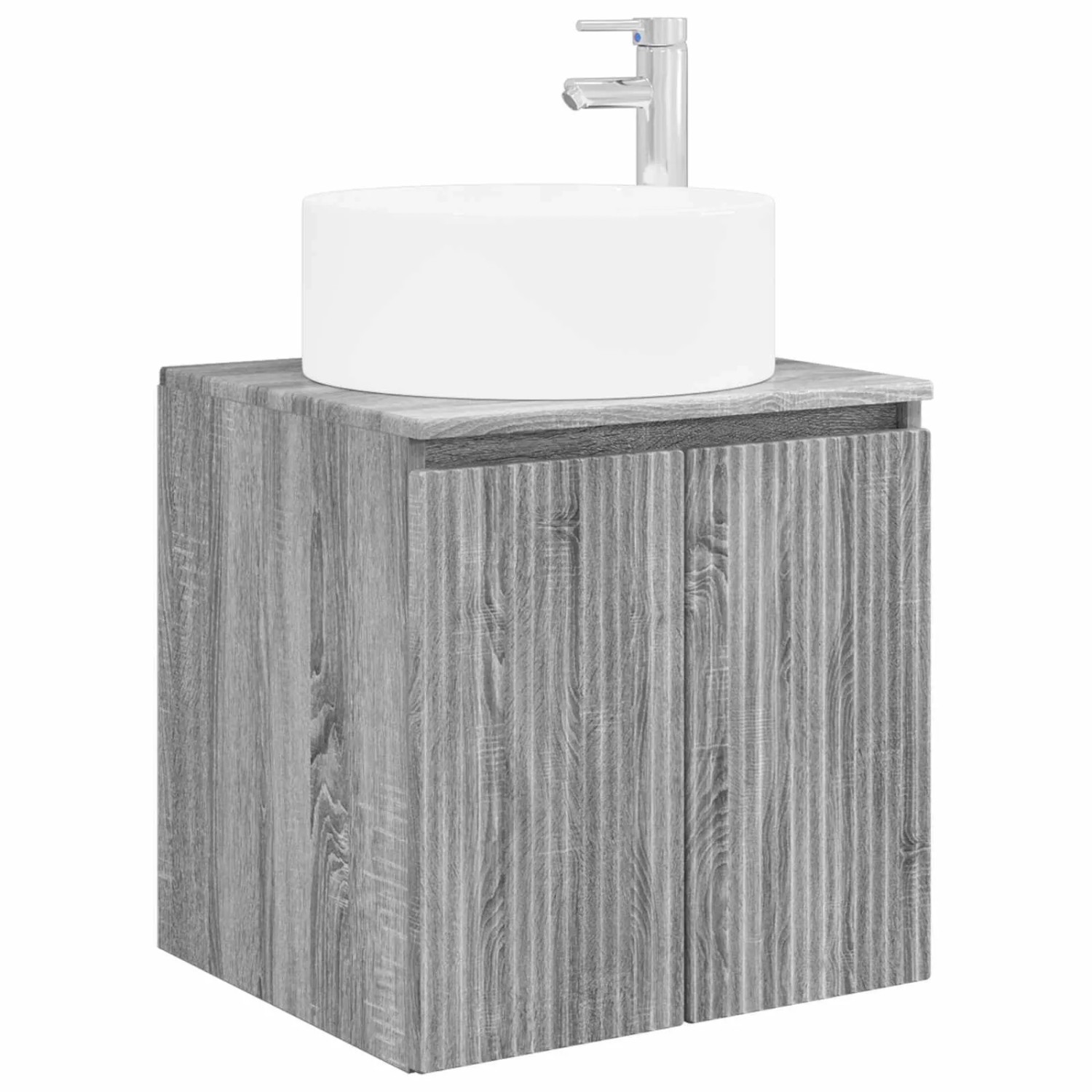 vidaXL Wandmontierte Waschbecken-Vanität Sonoma-Grau 890468