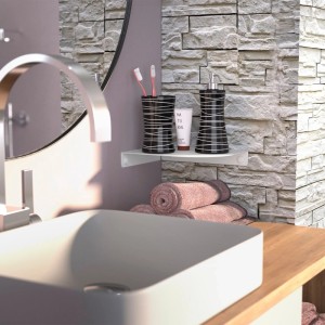 SOTECH Design Wandeckregal HOVER-XIII 200 x 150 x 30 mm Weiß für Wandmontage