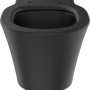Schwarzes Ideal Standard Wand-WC Connect Air mit AquaBlade Spültechnik.