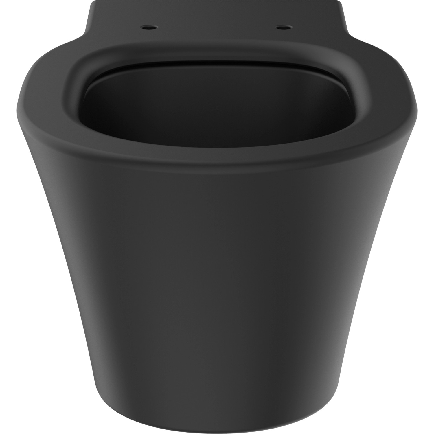 Schwarzes Ideal Standard Wand-WC Connect Air mit AquaBlade Spültechnik.