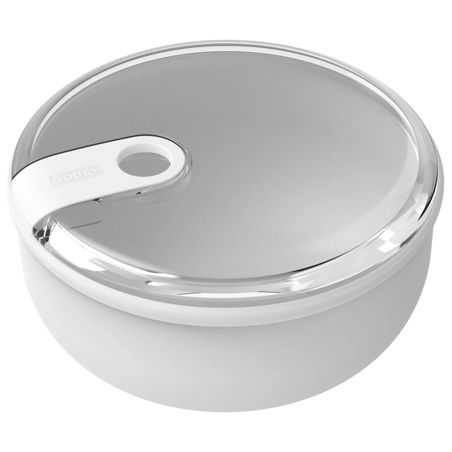 Rotho Frischhaltedose Ela Rund 0,75, Weiß