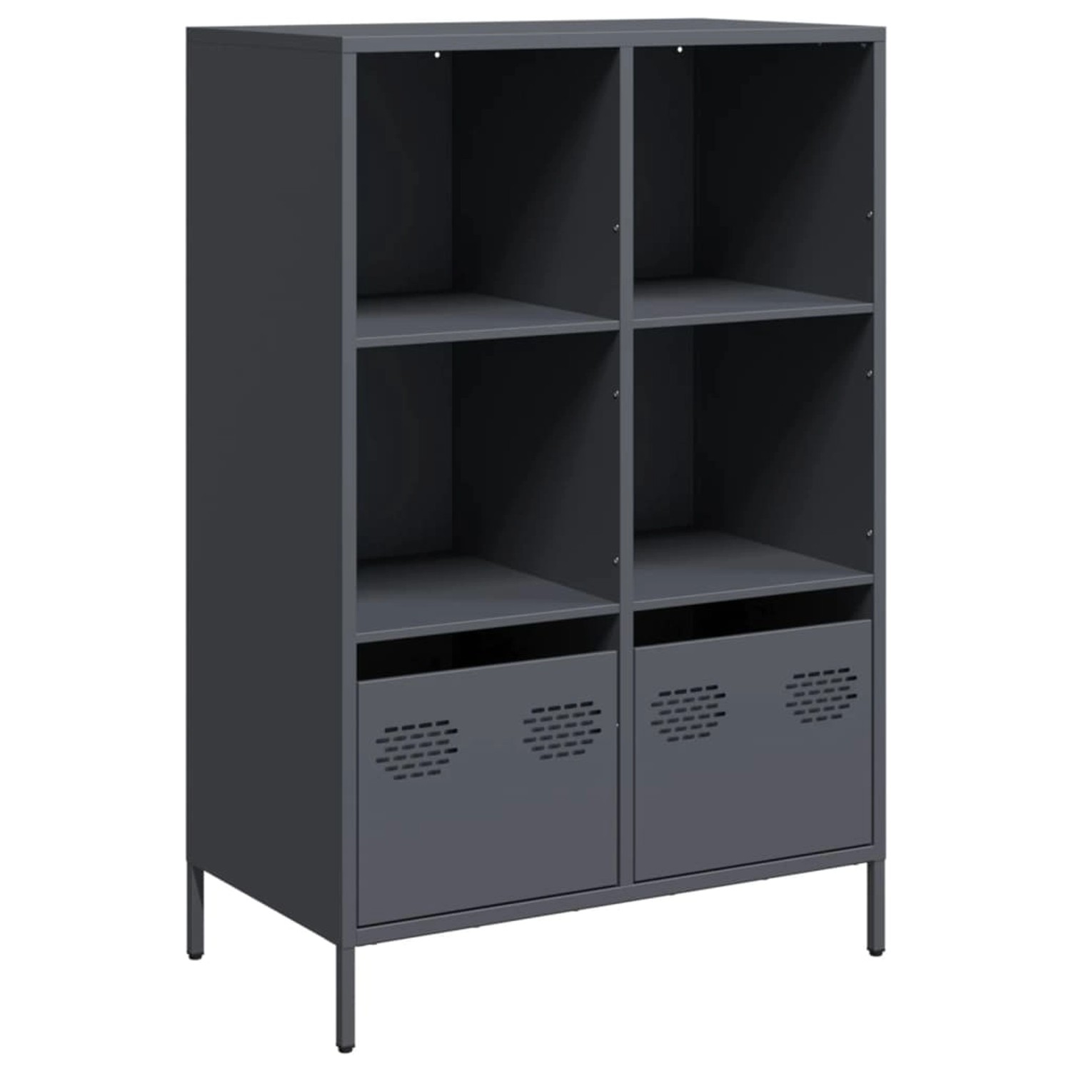 vidaXL Highboard Anthrazit 68x39x103,5 cm Stahl 851384 günstig online kaufen