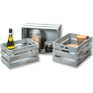 Kesper Aufbewahrungsboxen 3er Set aus FSC®-Holz, vielseitig für Ordnung und Deko.