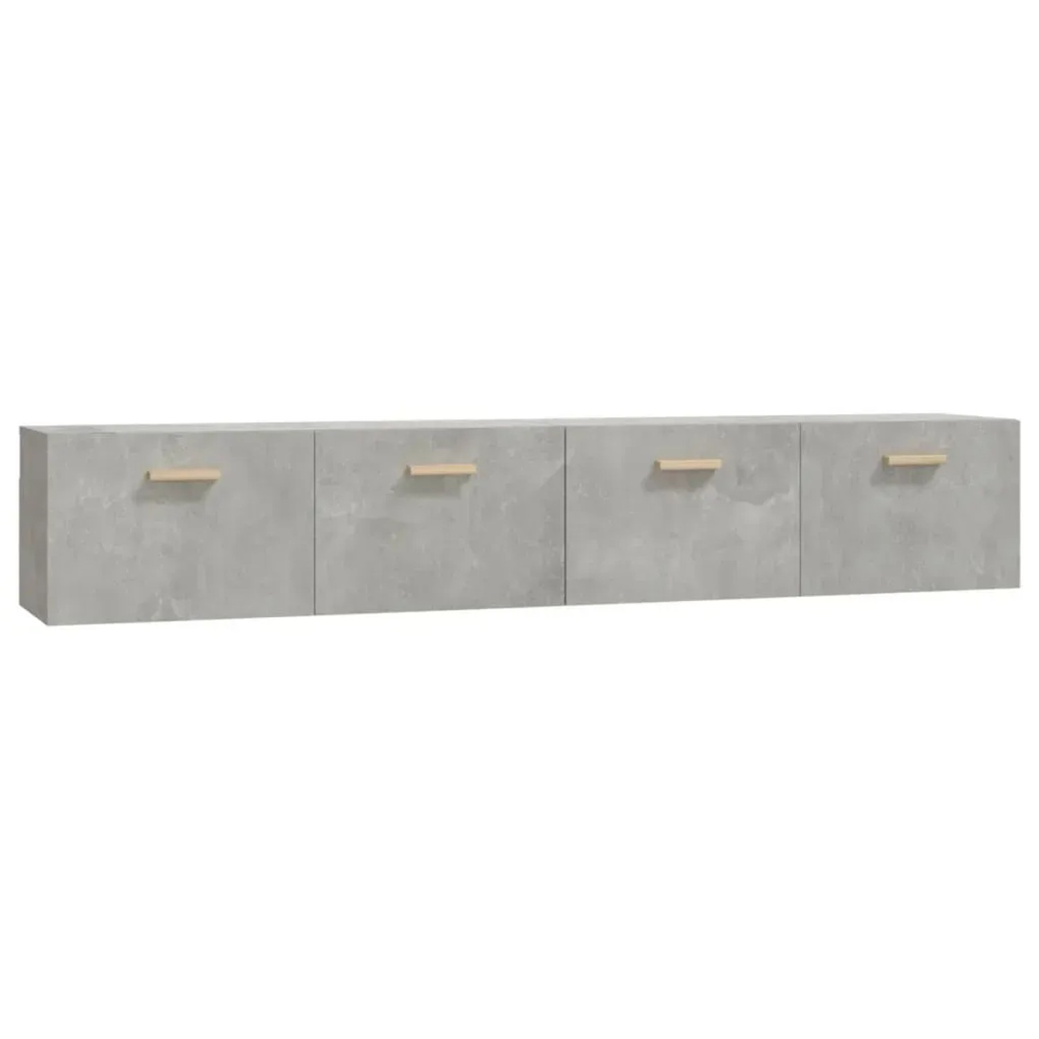 vidaXL Wandschränke 2 Stk Betongrau 100x36,5x35 cm Holzwerkstoff