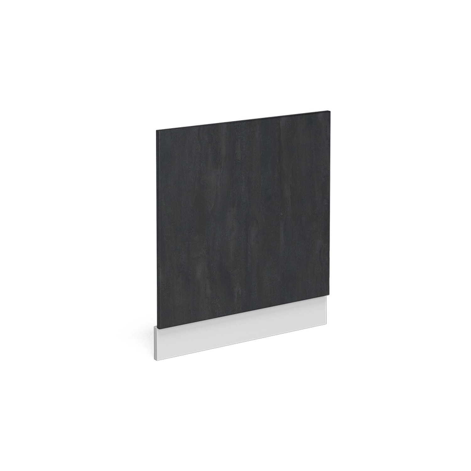 Vicco Frontblende R-Line Geschirrspüler Fronttür Schwarz Beton/Weiß 60 cm ohne Arbeitsplatte