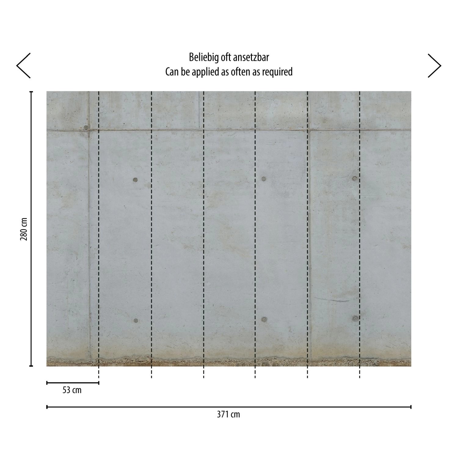 Livingwalls Fototapete Beton-Optik Grau und Beige 371 x 280 cm AS-392251 günstig online kaufen