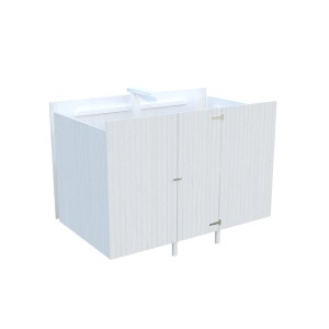 Palmako Geräteraum für Carport, lackiert weiß, aus Fichtenholz. Gartenhaus-Zubehör.