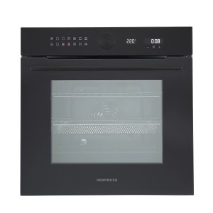 Respekta Einbaubackofen Glas Autark Adrian 71 l Schwarz