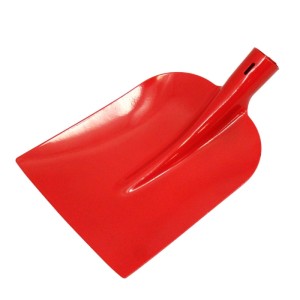Rote Galaflor Betonschaufel aus pulverbeschichtetem Stahl, 22,5x28cm Schaufelkopf für Beton & Gartenarbeit.