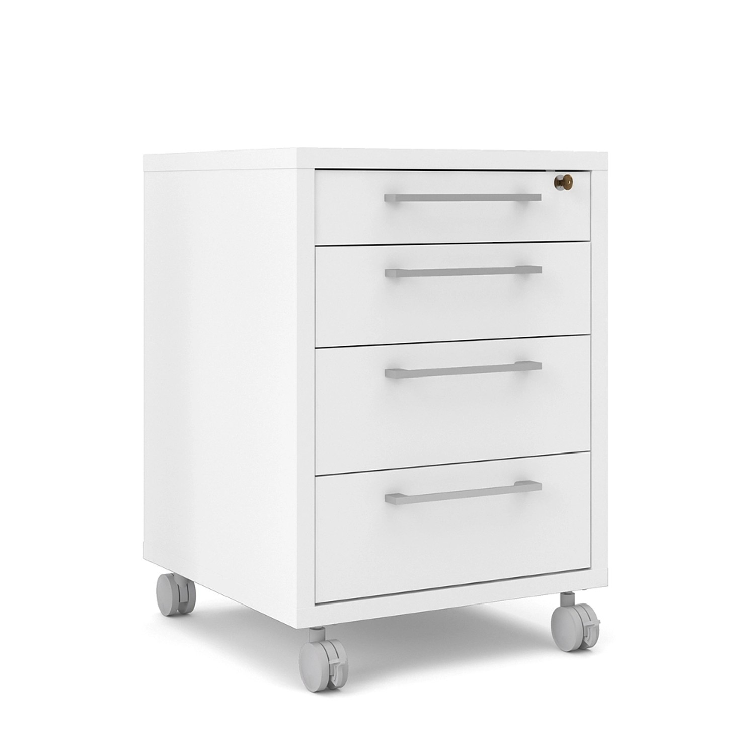 ebuy24 Prisme Kommode B 4 Schubladen Weiss günstig online kaufen