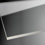 Detailaufnahme: Klarglas-Scheibe der Breuer Panorama Schiebetür für Dusche, 120 cm breit.