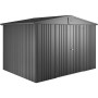 Biohort Metall-Gerätehaus Europa, dunkelgrau-metallic, 6,8 m².