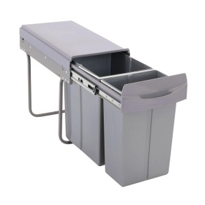 SVITA EMCombo30 Einbaumülleimer 30L 10L+20L 2 Fächer mit Deckel Mülltrennsystem