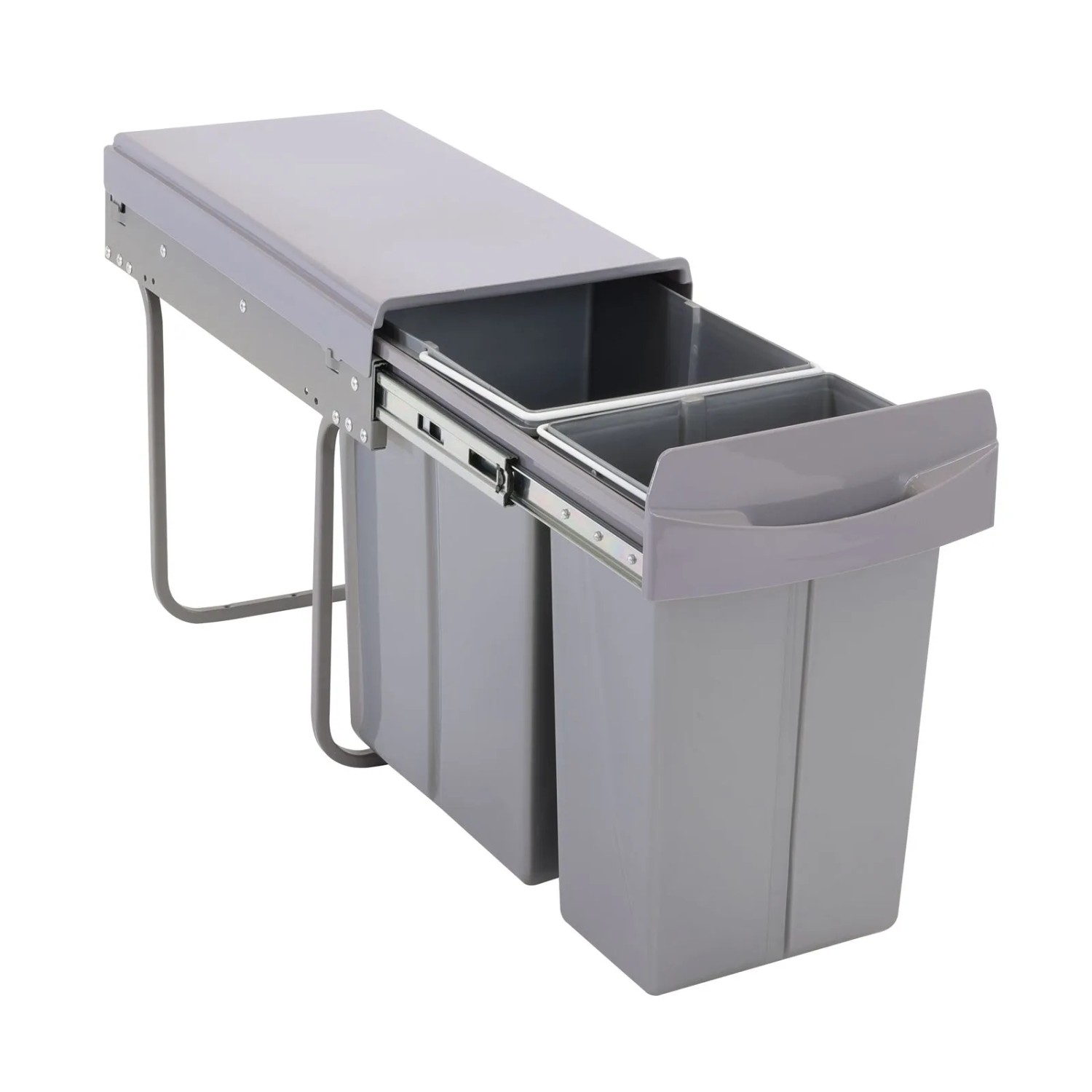 SVITA EMCombo30 Einbaumülleimer 30L 10L+20L 2 Fächer mit Deckel Mülltrennsystem