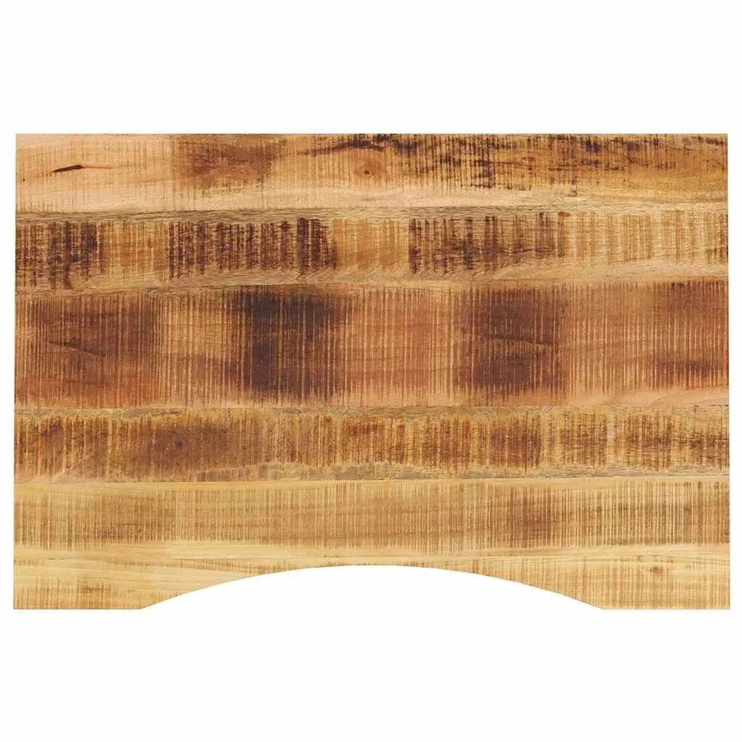 vidaXL Schreibtischplatte mit Aussparung 100x50x2,5cm Massivholz Mango 370179