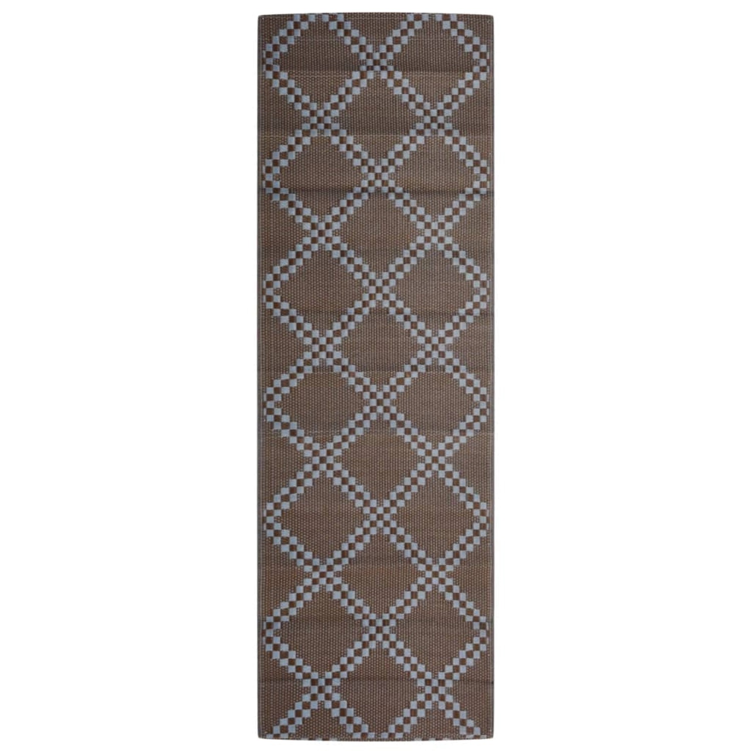 vidaXL Outdoorteppich Braun 80x250 Cm Pp 2007939 günstig online kaufen