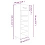 vidaXL Schuhschrank Betongrau 30x35x105 cm Holzwerkstoff 812802_9
