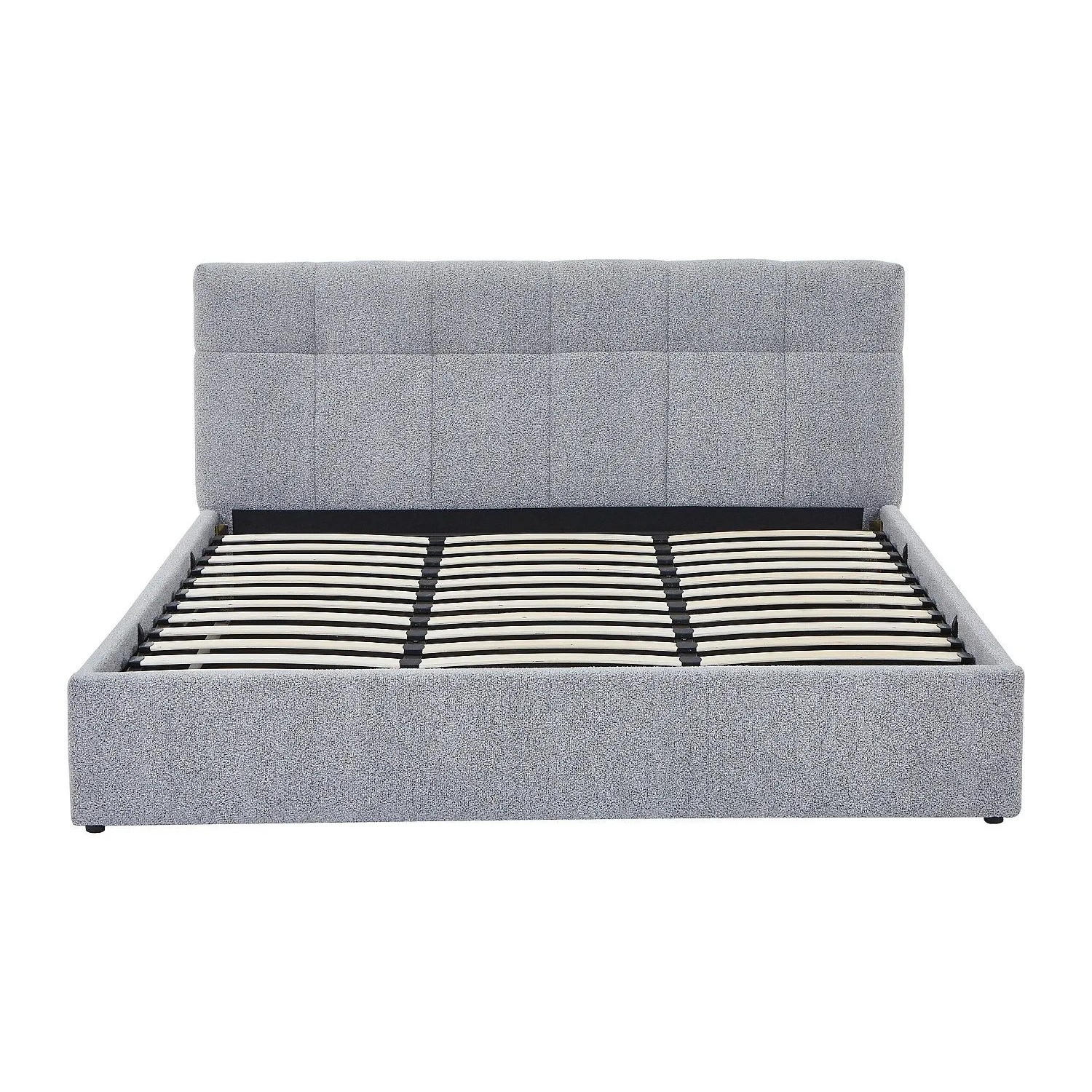 Vente-unique Bett Mit Bettkasten Maziri Grau 196 cm