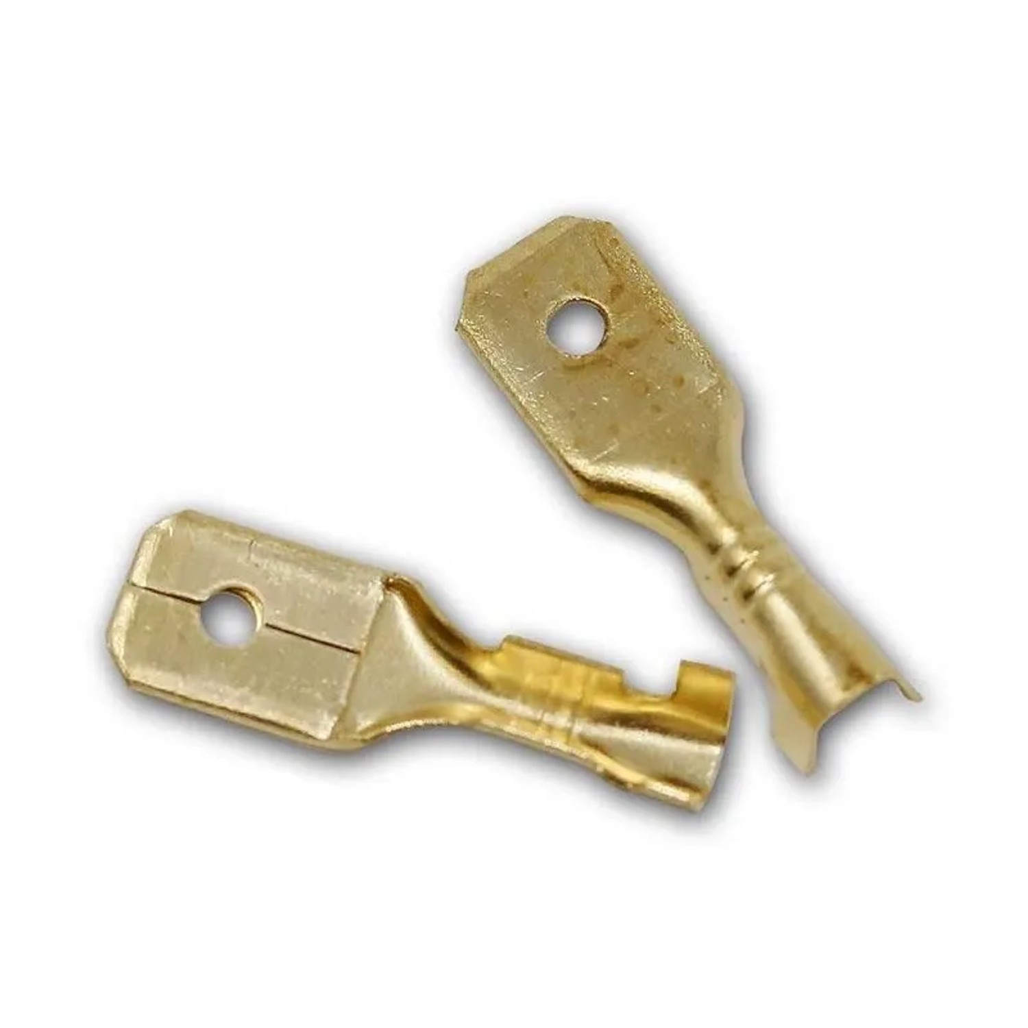 world-trading-net Flachstecker 63mm Unisoliert 10er Pack 1mm²