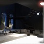 Globo LED-Stehleuchte Blade, Nickel matt mit Lesearm und alabasterfarbenem Glas.