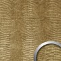 Goldenes Wandpaneel in Leguanleder-Optik von WALLFACE, strukturierte Oberfläche.