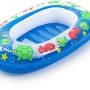 Blaues Bestway Kinder Schlauchboot mit Fenster, verziert mit Meerestieren und Sternen.