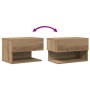 vidaXL Wand-Nachttische 2 Stk Artisan-Eiche 856823_9