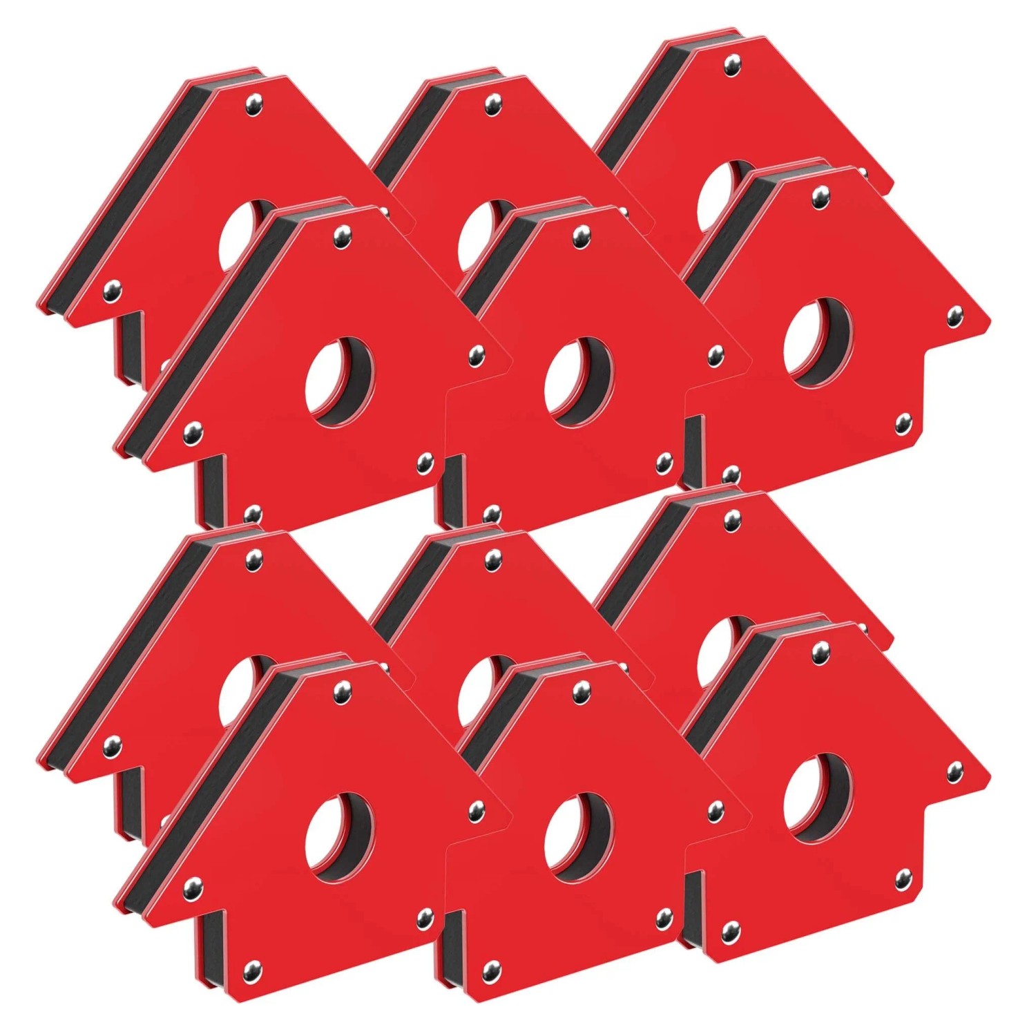 Wiltec 12X Schweißmagnet 11Kg/20Kg/32Kg Schweißwinkel Kompakt Magnetwinkel