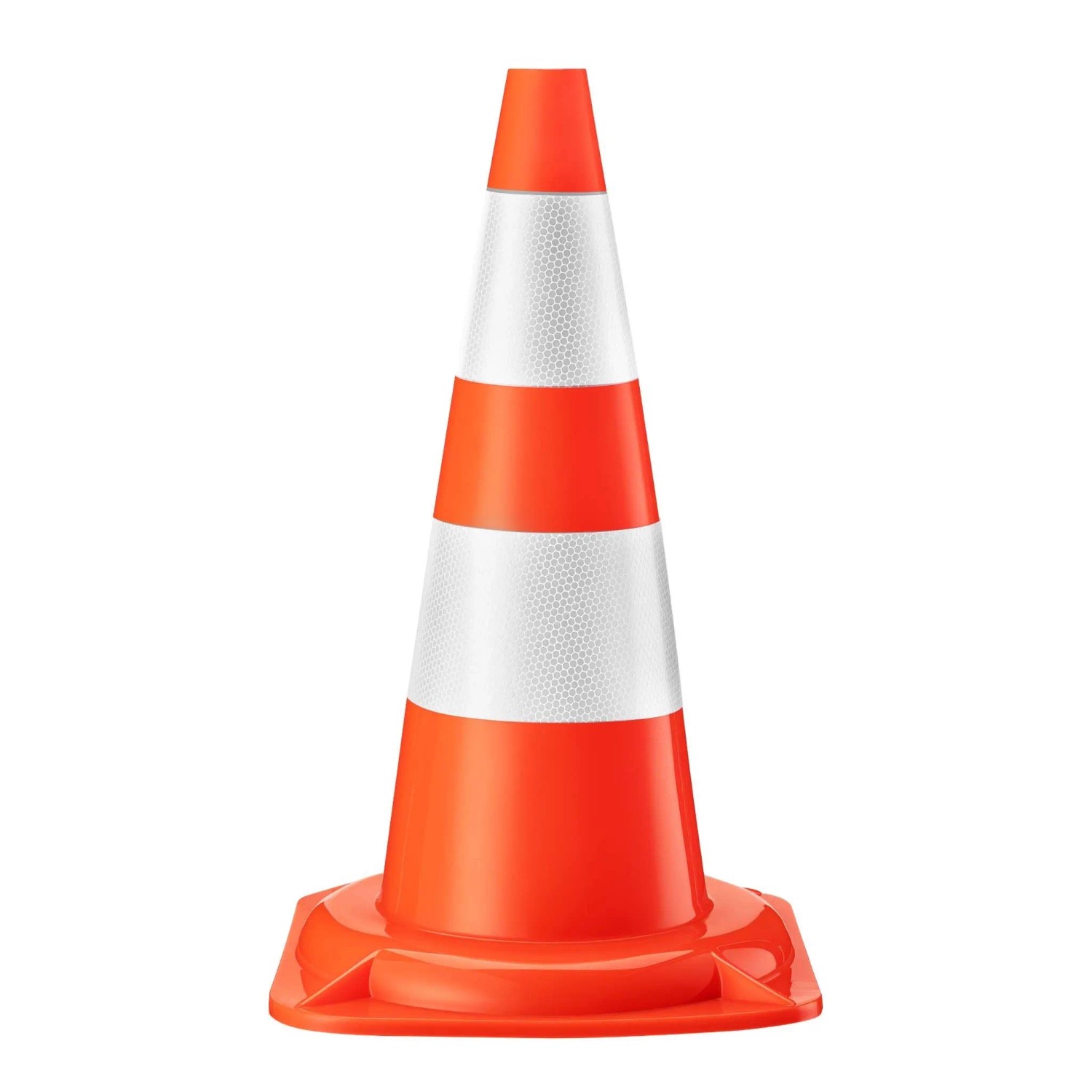 Wiltec Verkehrskegel 50cm Leitkegel Straßen Pylon Warnhütchen Warnkegel aus PVC