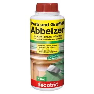 Decotric Farb- und Graffiti-Abbeizer, 750 ml Flasche. Entfernt Farben, Lacke und Graffiti.
