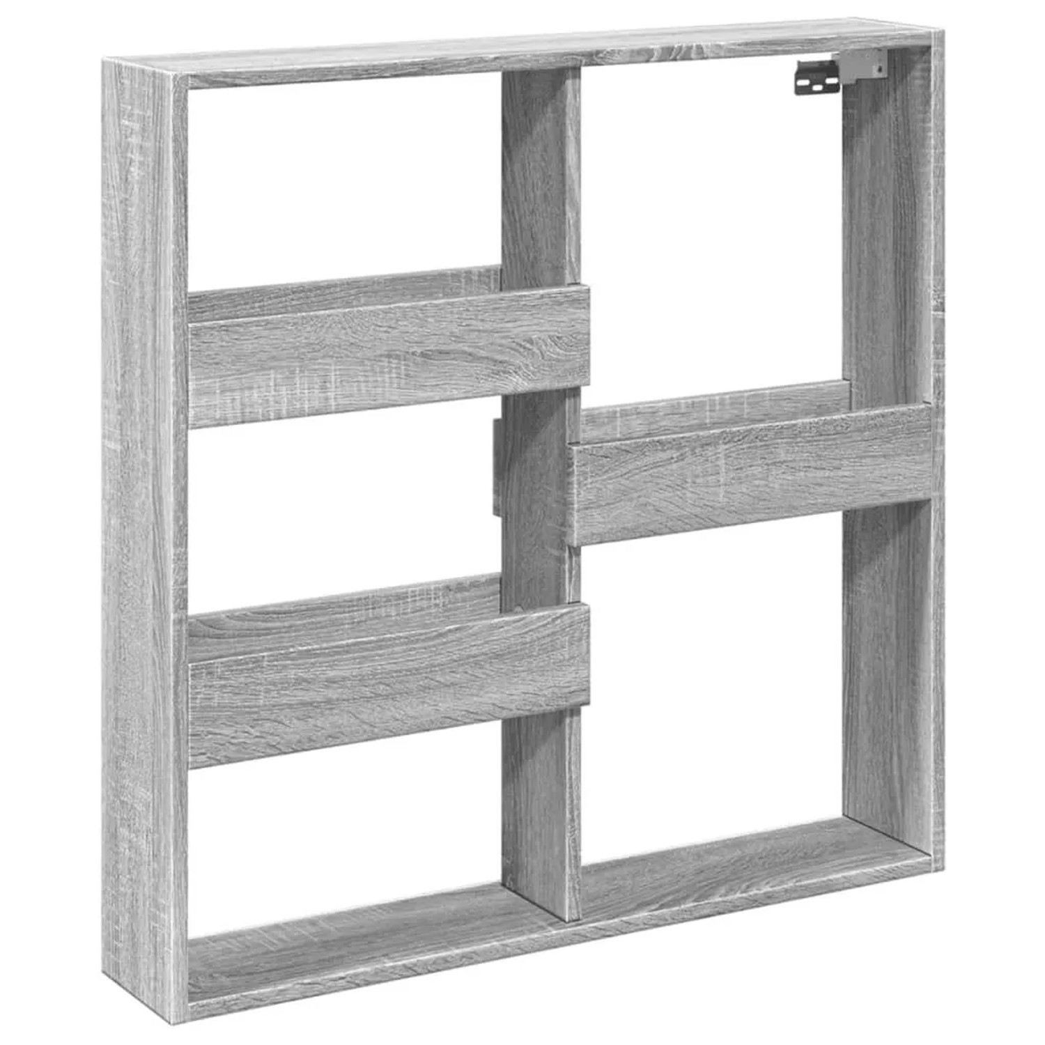 vidaXL Wandschrank Grau Sonoma 80x15x80 cm Holzwerkstoff 854549