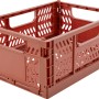 Ockerfarbene Klappbox aus Kunststoff, Teil des 3-teiligen Safari Adventure Sets.