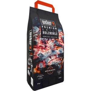 Weber Premium Holzkohle 5 kg Sack für Grills. Grillanzünder & Brennstoff.