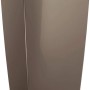 Hochglanz taupe Lechuza Cubico Premium Pflanzsäule, 30x30 cm, für Innenräume.