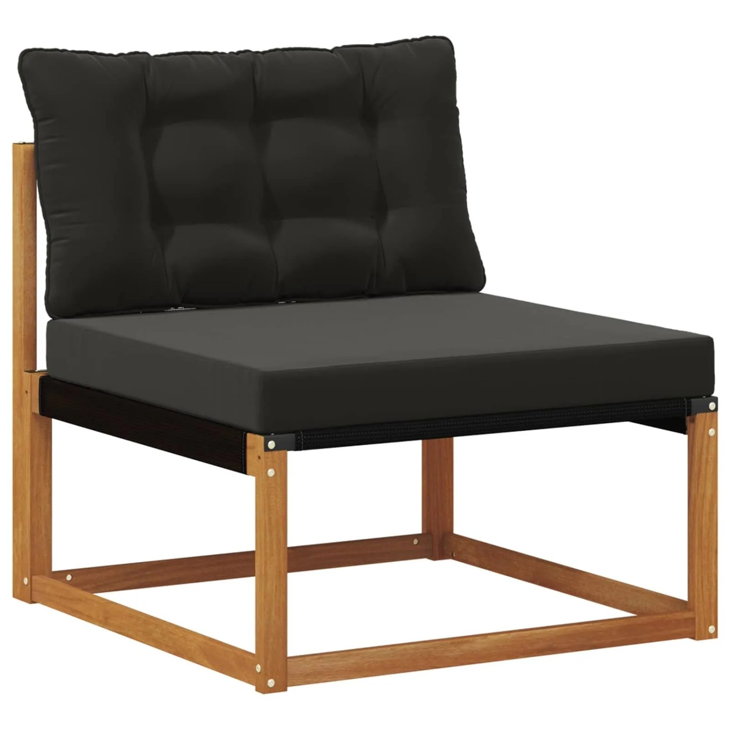 vidaXL Outdoor Mittelsofa Massivholz Akazie Natur 900635