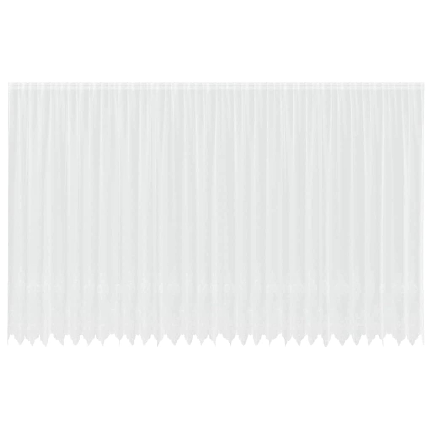 vidaXL Spitzenvorhang mit Vorhängen Weiß 750x280cm Polyester 4107954 günstig online kaufen