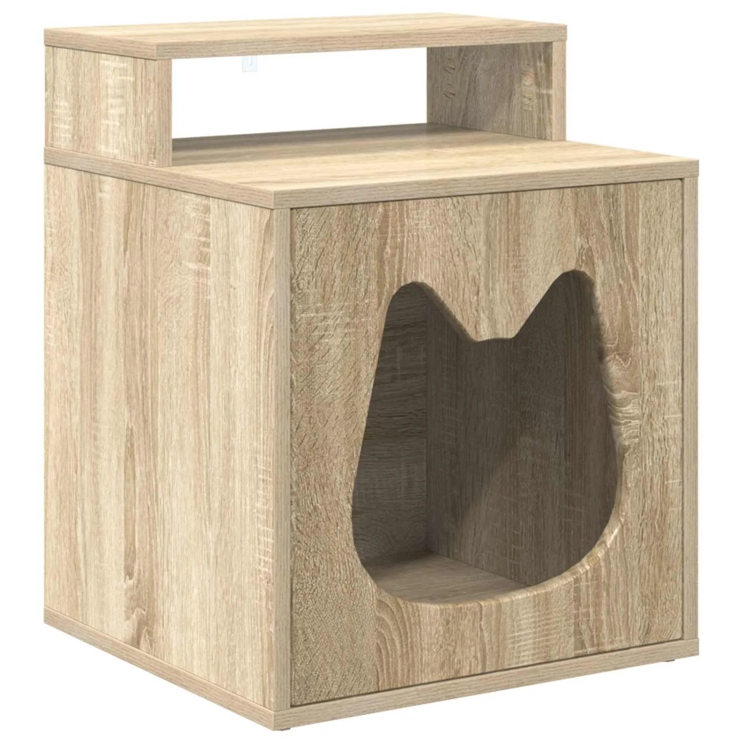 vidaXL Katzenhaus Sonoma 42,5 x 40 x 53,5 cm Holzwerkstoff 8000691