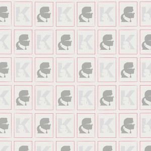 Bricoflor Designtapete mit Karl Lagerfeld Motiv in Weiß, Silber und Metallic. Vliestapete für Wohn- und Schlafzimmer.