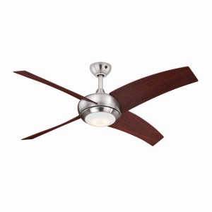 AIRERYDER Deckenventilator Borealis Nussbaum, 122cm, mit LED-Beleuchtung.
