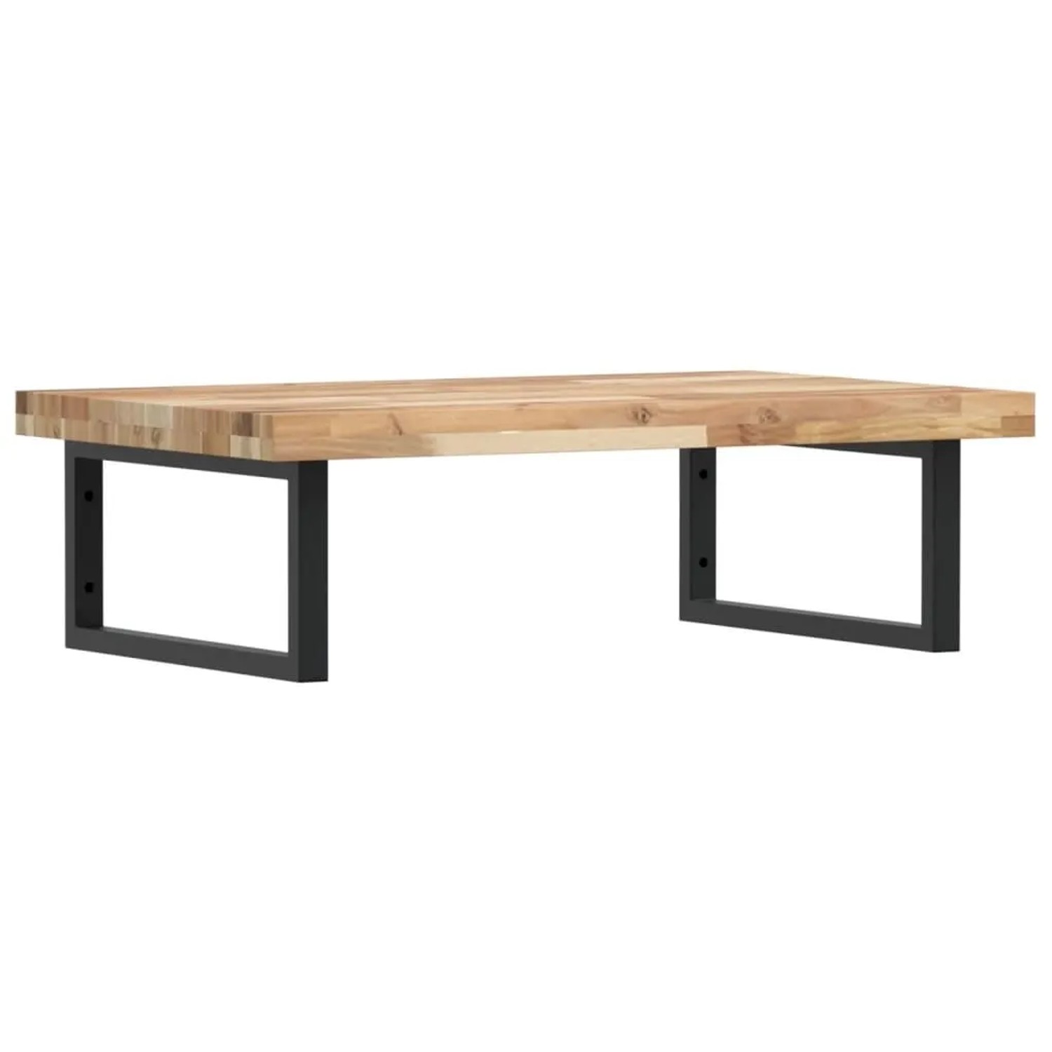 vidaXL Waschbeckenregal Wandmontage Stahl und Akazienholz 3302801