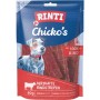 Rinti Chicko Rindstreifen, 60g Hunde-Snack aus 100% Rind, im transparenten Beutel.